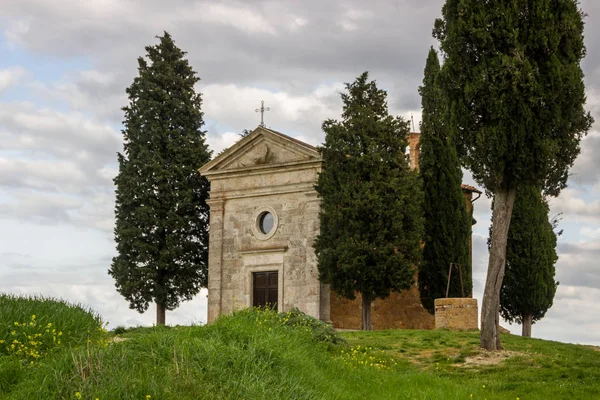 Chapel Tuscany Val Orcia Pienza — Stock Photo, Image