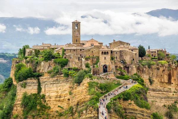 Παλιό Χωριό Civita Bagnoregio Της Umbria Στην Ιταλία — Φωτογραφία Αρχείου