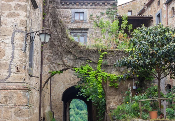 Oude Stad Straten Civita Bagnoregio Umbrië Italië — Stockfoto