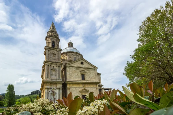 San Biagio Lonely Church Clouds Sky Montepulciano Tuscany — Stock Photo, Image