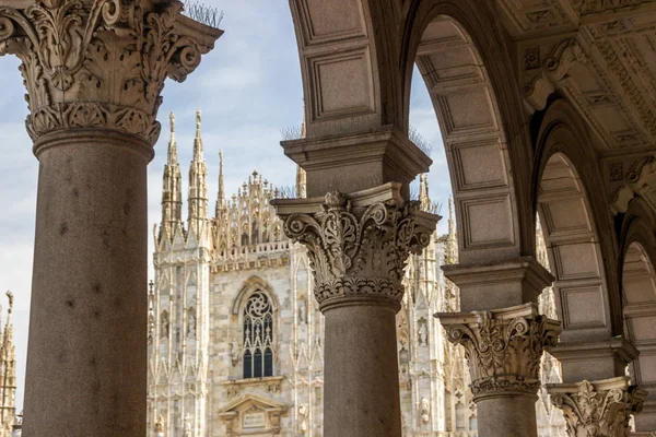 Cathédrale Bâtiments Sur Piazza Del Duomo Milan Italie — Photo