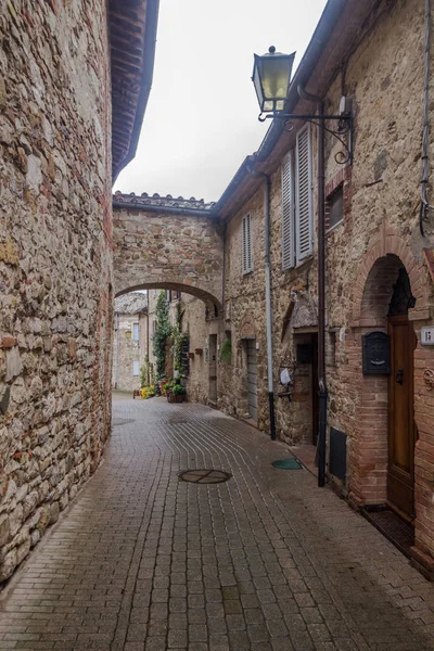 Gebäude Und Straßen Mittelalterlichen Dorf Murlo Der Toskana — Stockfoto