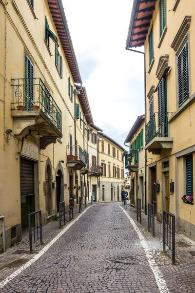Streets in Greve in Chianti in Tuscany