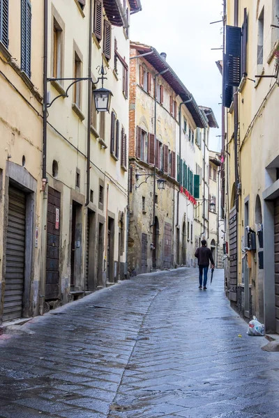 Toskana Arezzo eski şehir sokakları