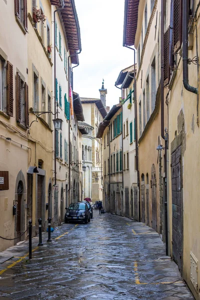 Ulicemi Starého Města Arezzo Toskánsku — Stock fotografie