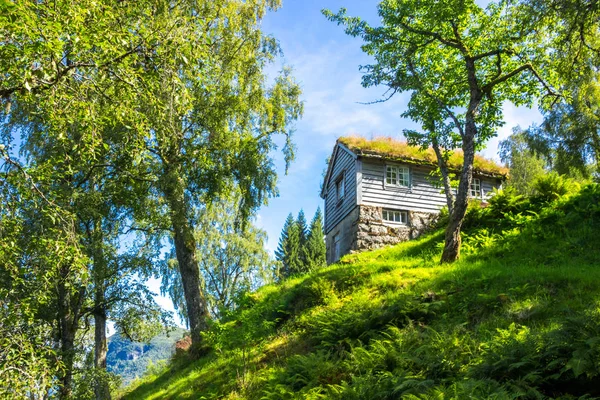 Old Wooden House Mountains Norway — Stock Photo, Image