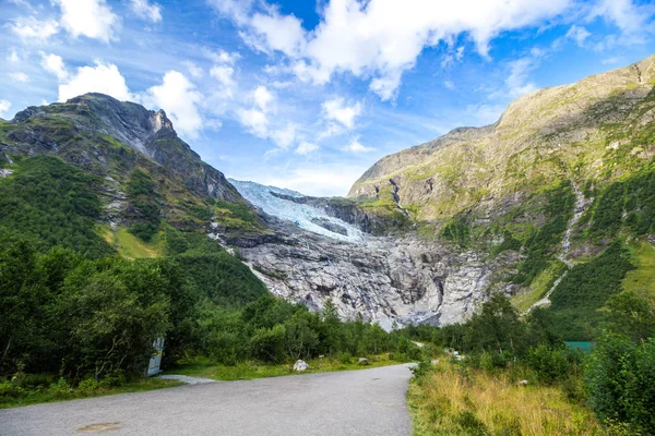 Derretimiento Glaciares Las Montañas Noruega — Foto de Stock