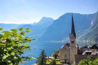 Avusturya 'da Hallstatt Gölü Hallstatter Sabah