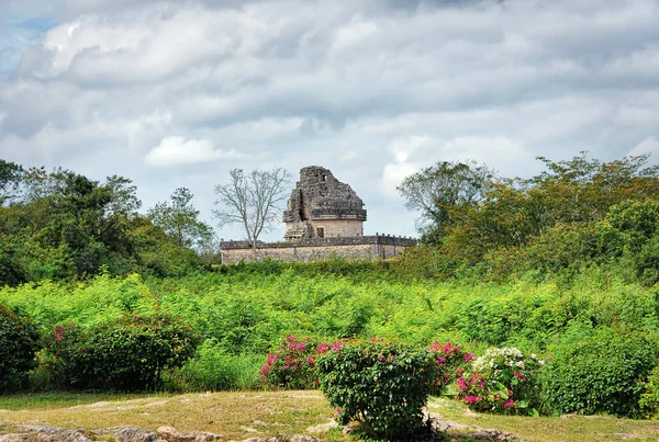 El Caracol, chrám observatoře, Chichen Itza, okres Yucatan, Mexiko — Stock fotografie