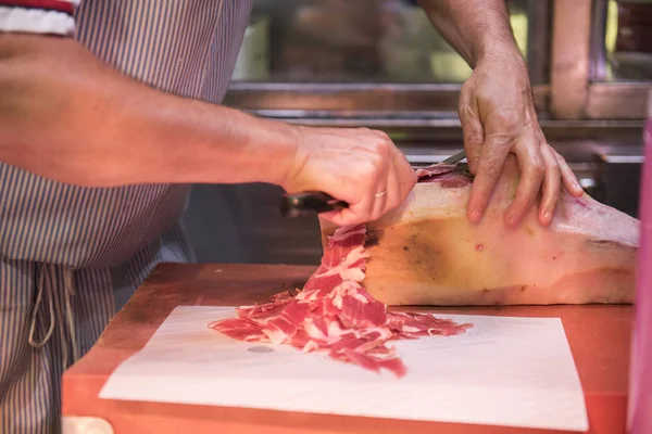 Uzená Jamon balené v plastu — Stock fotografie