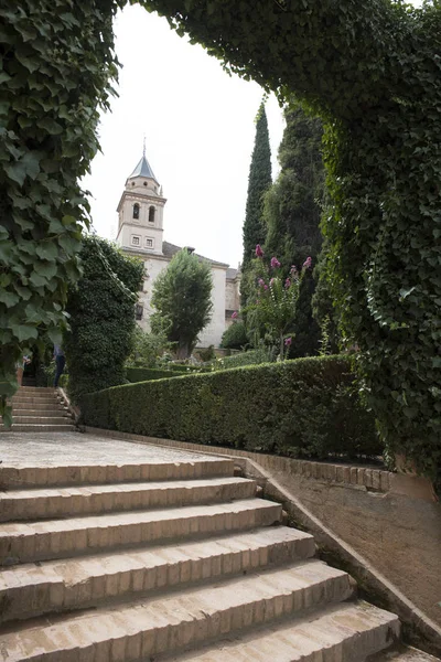 Καταπληκτικό παλάτι Alhambra αρχιτεκτονική ομορφιά — Φωτογραφία Αρχείου