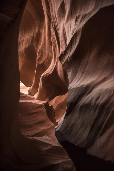 Scenic beauty of the famous Antelope Canyon in Arizona. It is a slot canyon on the Navajo land. It is one of the most adventurous places in Arizona and is very famous among tourists.