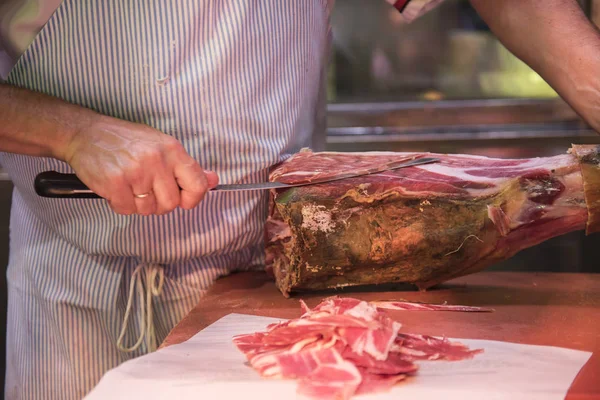 Uzená Jamon balené v plastu — Stock fotografie