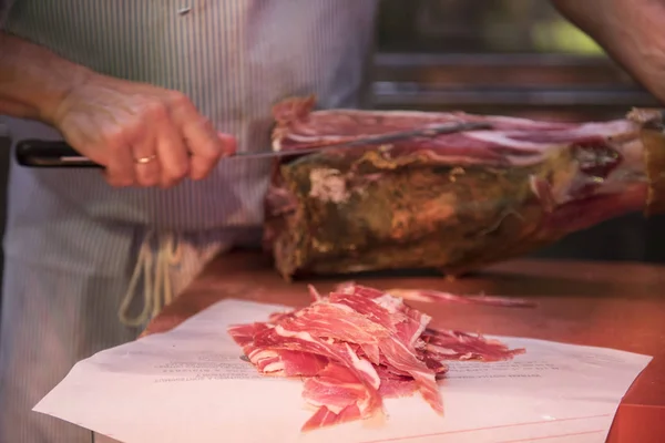 Uzená Jamon balené v plastu — Stock fotografie