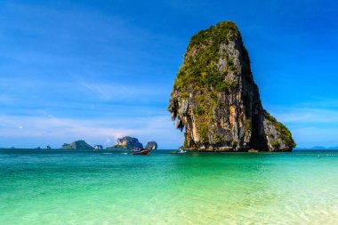 Kayalık dağ su, Ko çaldı Nok, Ao Phra Nang Beach, Ao Nang, Krabi, Tayland