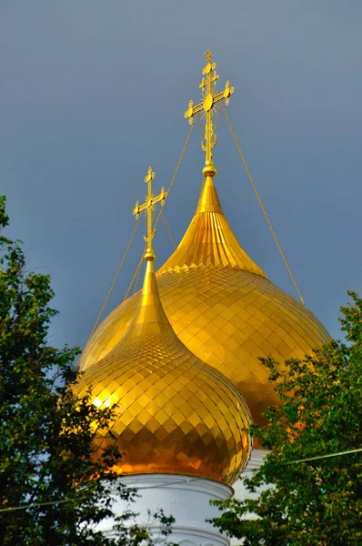 Catedral Asunción Con Cúpulas Doradas Yaroslavl Rusia —  Fotos de Stock