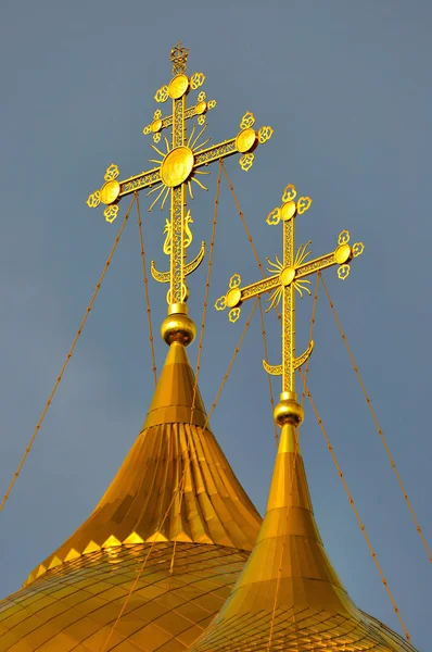 Catedral Asunción Con Cúpulas Doradas Yaroslavl Rusia —  Fotos de Stock