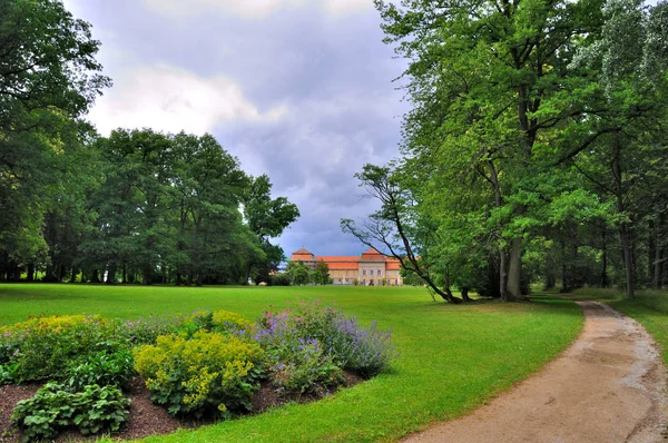 Natureza Parque Verão Schloss Fasanarie Fulda Hessen Alemanha — Fotografia de Stock