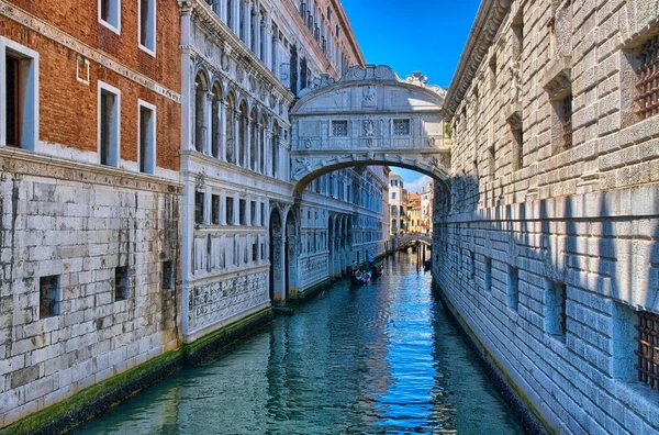 Venecia Puente Los Suspiros Ponte Dei Sospiri Italia Hdr —  Fotos de Stock