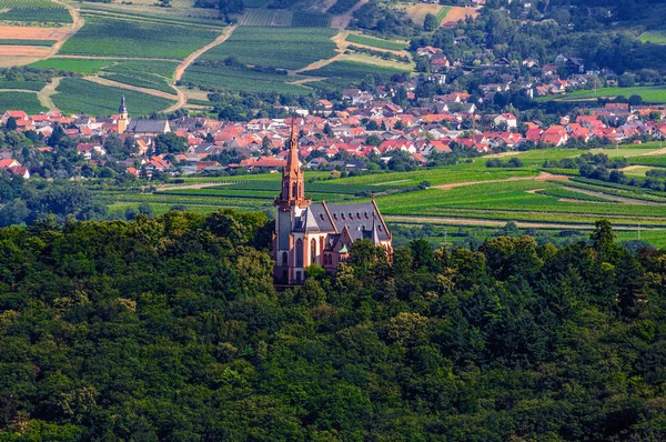 Katholische Kirche Wald Bei Bingen Rhein Und Rüdesheim Rheinland Pfalz — Stockfoto