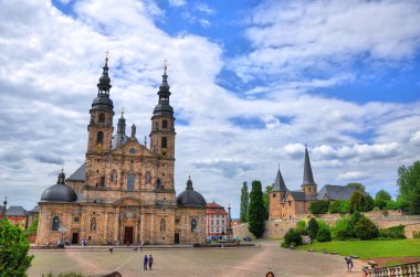 Fuldaer Dom Cathedral in Fulda in Hessen, Germany clipart