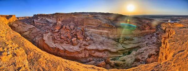 Tamerza Canyon Star Wars Canyon Saharawoestijn Tunesië Afrika Hdr Panorama — Stockfoto