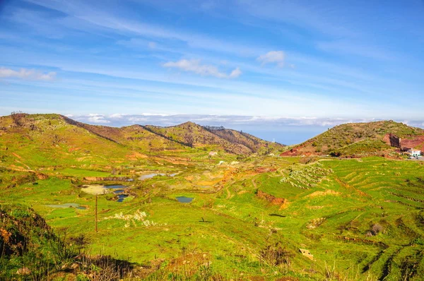 Gröna Highland Och Bergen Teneriffa Kanarieöarna — Stockfoto