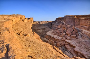 Tamerza Kanyon ya da yıldız savaşları Kanyon, Sahra Çölü, Tunus, Afrika, Hdr