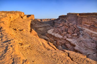 Tamerza Kanyon ya da yıldız savaşları Kanyon, Sahra Çölü, Tunus, Afrika, Hdr