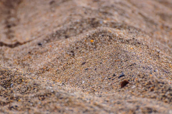 Nahaufnahme Des Sandmusters Eines Strandes Sommer — Stockfoto