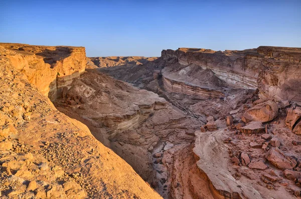 Tamerza Canyon Vagy Star Wars Canyon Szahara Tunézia Afrika Hdr — Stock Fotó