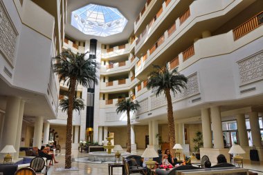 Hammamet, Tunus - Ekim 2014: 11 Ekim 2014 Hammamet, Tunus için 5 yıldız exepnsive lüks otel Alım