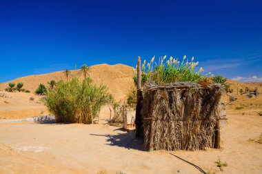 in Sahara desert in Tunisia, North Africa clipart