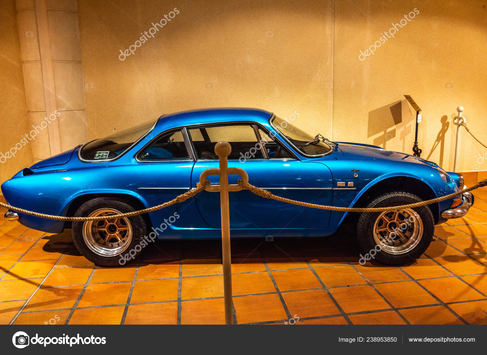 Fontvieille Monaco Jun 2017 Blue Alpine Renault A110 1600cc 1971