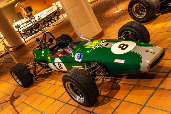 Залишає Монако Jun 2017 Зелений Lotus Формули Один 1962 Монако — стокове фото
