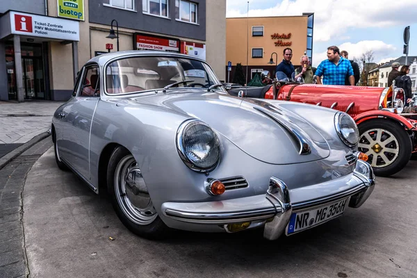 Allemagne Limburg Avr 2017 Silver Porsche 356 Coupe 1948 Limburg — Photo