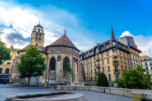 Cathédrale Saint-Pierre au centre de Genève, Suisse — Photo