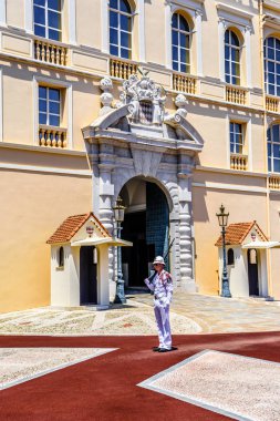 Güvenlik görevlisi Prens'in Sarayı'Fontvielle, Monte-Carlo, Mo