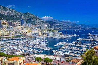 Bağlantı noktası ile La Condamine, Monte-Carlo, Monaco, Cote d'Az yatlar