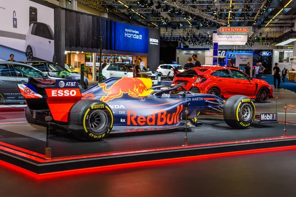 FRANKFURT, GERMANY - SEPT 2019: ASTON MARTIN FORMULA ONE 1 racing car, IAA International Motor Show Auto Exhibtion — Stock Photo, Image