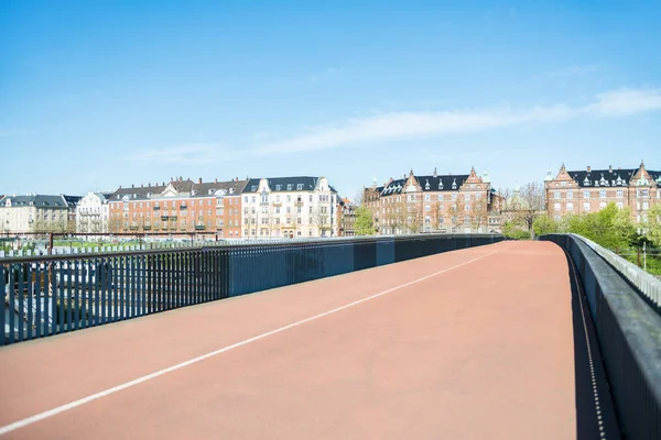 Puente Vacío Hermoso Paisaje Urbano Día Soleado Copenhagen Denmark —  Fotos de Stock