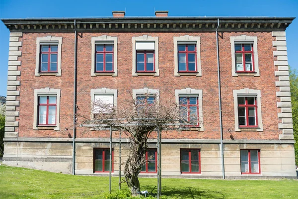 Hermoso Árbol Casa Día Soleado Copenhagen Denmark — Foto de stock gratis