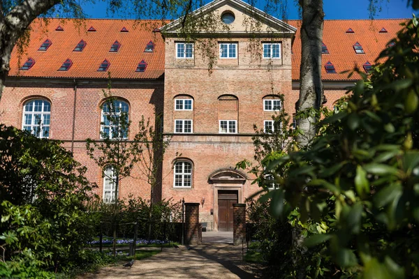 Escena Urbana Con Hermoso Edificio Copenhagen Denmark Imágenes de stock libres de derechos