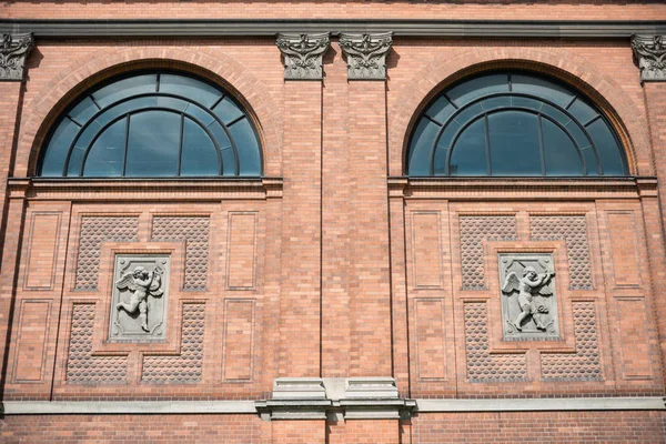 Городская сцена с исторической архитектурой города Копенгагена, денмарк — стоковое фото