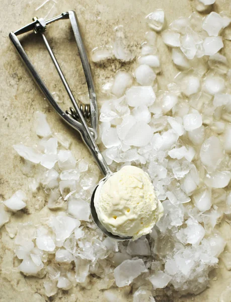 Vanilla Ice Cream Scoop — Stock Photo, Image