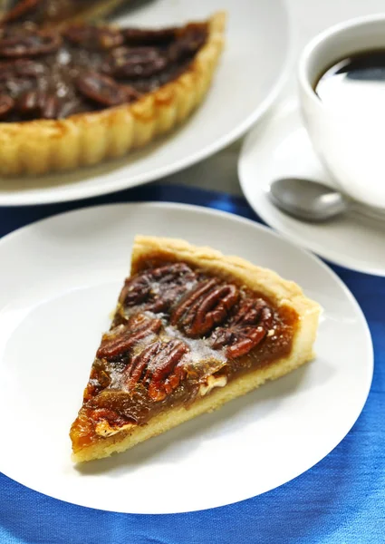 Amerikaanse Klassieke Pecan Pie — Stockfoto