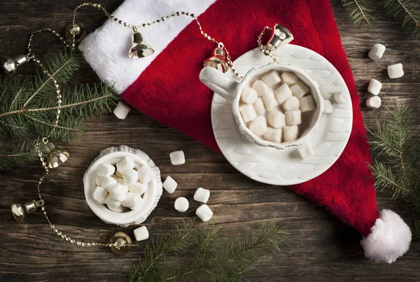 Hrnek Horkou Čokoládou Marshmallows — Stock fotografie