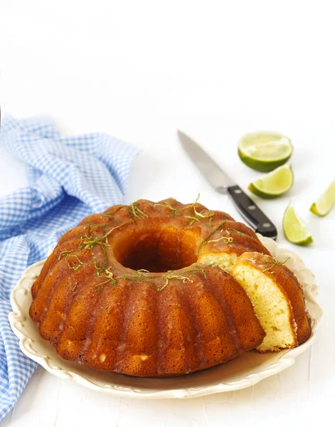 Homemade Citrus Yogurt Cake Icing — Stock Photo, Image