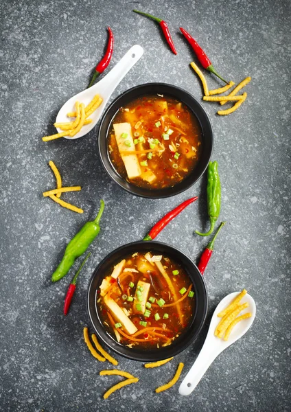 Hot and Sour Soup — Stock Photo, Image