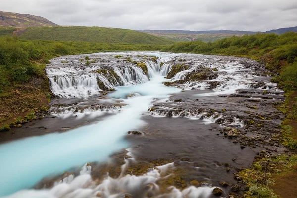 Bruarfoss waterfall in Summer, Iceland. — Stock Photo, Image